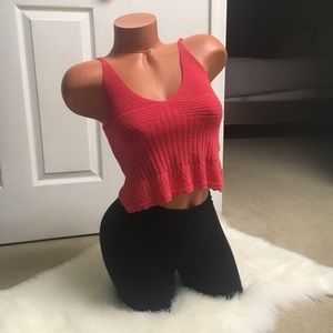 ‼️LAST CHANCE‼️Orange red crochet top